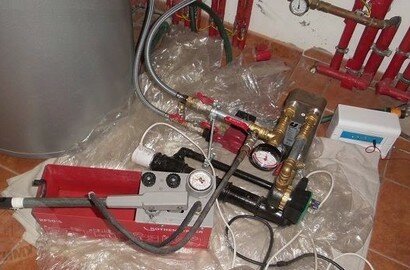 Опрессовка компрессором